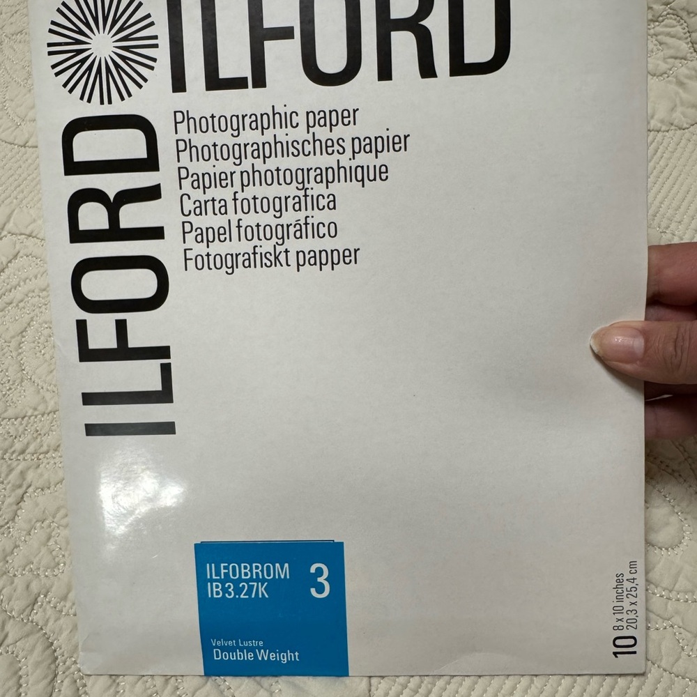 Ford Photographic Paper - White and Blue